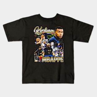 Kylian Mbappe France Vintage Bootleg Kids T-Shirt